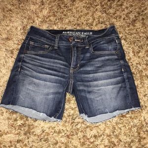 American Eagle Midi Denim Shorts